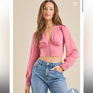 New with tags Altar’d state Bria satin corset top